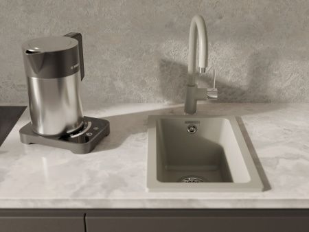 Смеситель для кухни Rivelato 9021203 topazio cromo на мойку хром/бежевый