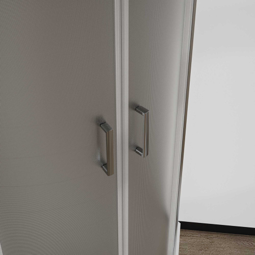 Душевой уголок Vincea City VSQ-5CT900MT 90х90 стекло текстурное профиль хром глянцевый - фото 2