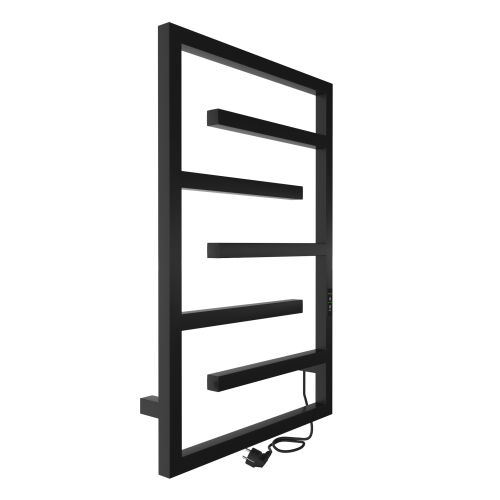 Полотенцесушитель Indigo Delos DGD80-50BRRt 53х80 электрический черный муар - фото 5