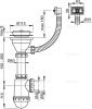 Сифон для раковины Alcadrain A447-DN50/40