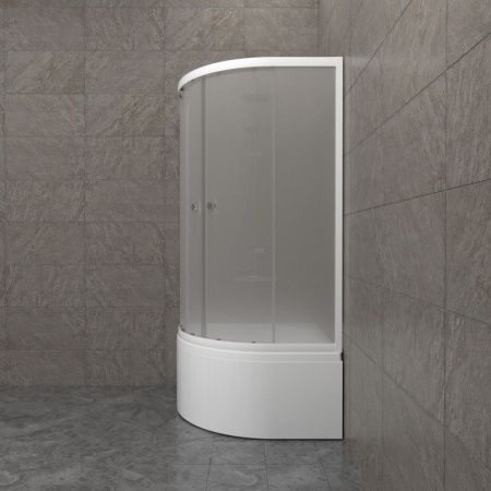 Душевой уголок Тритон Ультра Щ0000065752 90х90 стекло матовое профиль белый с поддоном