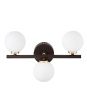 Светильник настенный Lumina Deco Marsiada (Марсиада) LDW 6033-3 BK+F.GD