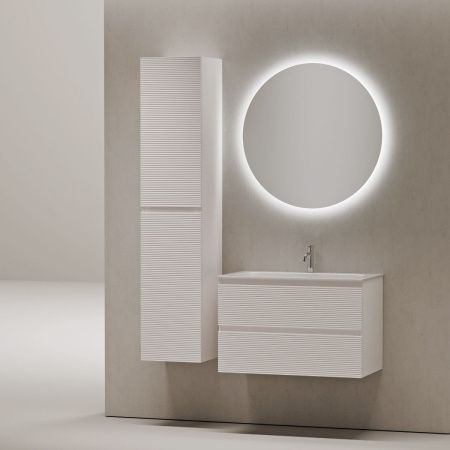 Тумба под раковину Sancos FOLK FL80W 80х40 подвесная цвет белый