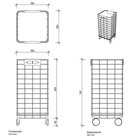 Корзина для белья Decor Walther Universal 613750