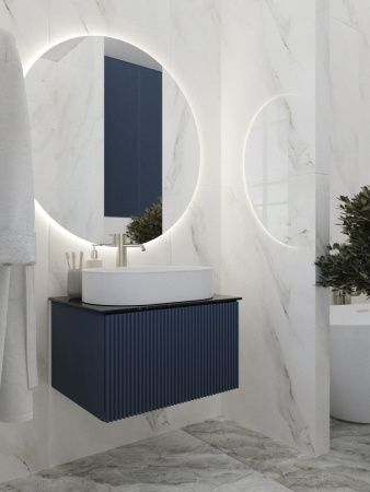 Тумба со столешницей La Fenice TERRA NFNC-01-TER-BG-60-3-GB 60х50 подвесная цвет синий