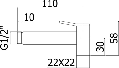Гигиеническая душ Paffoni Tweet Square ZDOC121NO черный - фото 2