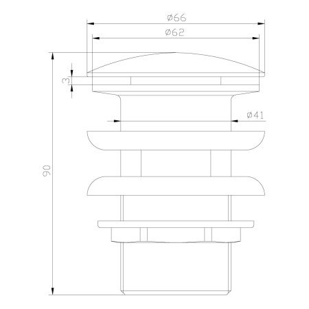 Донный клапан LeMark Jasmine LM6680B бронза