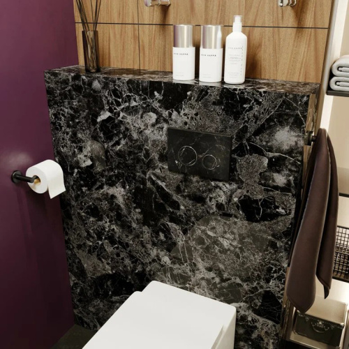 Клавиша смыва механическая Lavinia Boho RelFix 38050902 цвет черный мрамор - фото 4