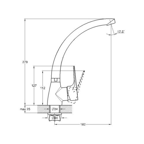 Смеситель для кухни G.Lauf ZOP ZOP4-B045 на столешницу хром - фото 3
