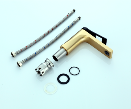 Смеситель Bronze de Luxe Element EL02GB на раковину золото - фото 5