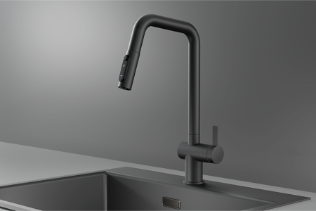 Смеситель для кухни Granula Kitchen Space 7273, ГРАФИТ МАТОВЫЙ на мойку графит матовый