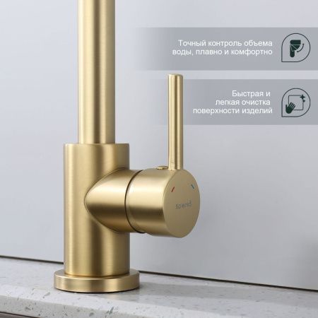 Смеситель для кухни Splenka S201 S201.40.03 на мойку золото
