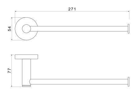 Полотенцедержатель Aquatek ЕВРОПА AQ4119BGM