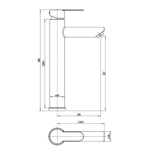 Смеситель для раковины Esko OL25B на столешницу черный - фото 3