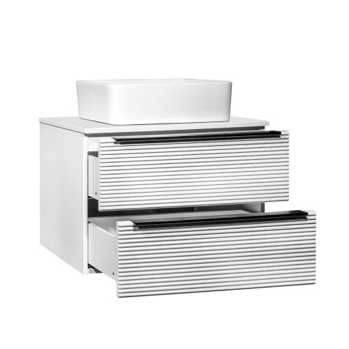 Тумба под раковину Runo Орлеан 00-00004648 60х50 подвесная цвет белый - фото 2