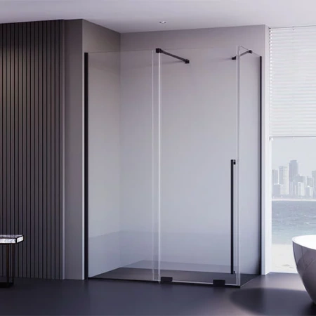 Душевой уголок Veconi Premium Trento PTC50-SP-13090-B-01-C4 130х90 стекло прозрачное профиль черный матовый без поддона Душевой уголок Veconi Premium Trento PTC50-SP-13090-B-01-C4 130х90 стекло прозрачное профиль черный матовый без поддона