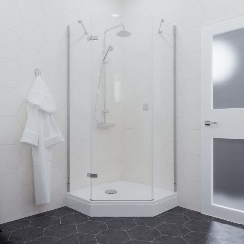 Душевой уголок Тритон Сигма Щ0000056815 100х100 стекло прозрачное профиль хром с поддоном - фото 3