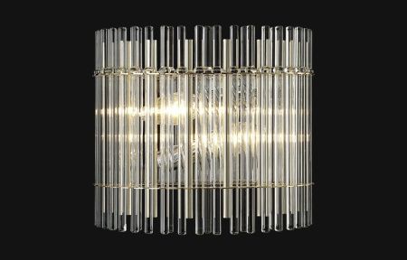 Светильник настенный Crystal Lux Aurelio (Аурелио) AURELIO AP2 GOLD+CHROME/TRANSPARENT