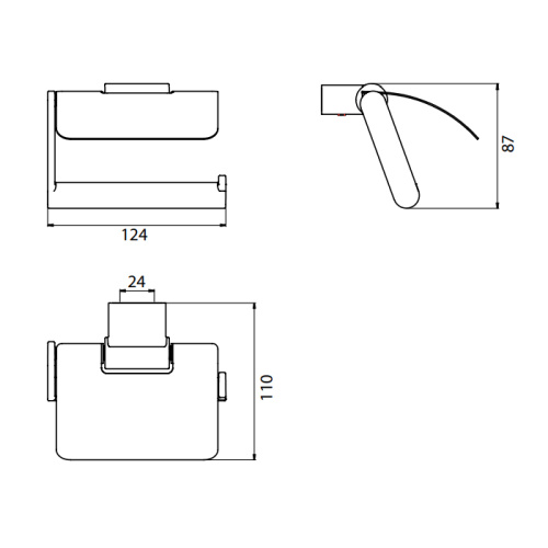Бумагодержатель Emco System2 3500 001 06 - фото 2