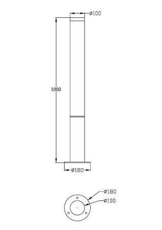 Уличный ландшафтный светодиодный светильник Maytoni Outdoor Ginza (Гинза) O041FL-L30B3K