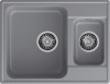 Кухонная мойка Granfest Quarz 09 темно-серый 62х48 цвет темно-серый поверхность матовая