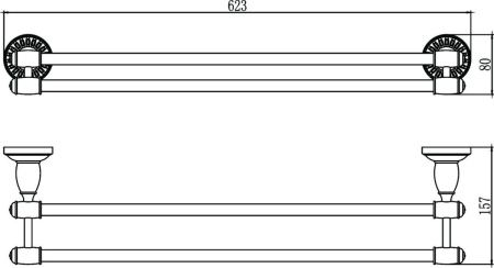 Полотенцедержатель Savol S-606648C