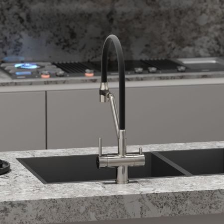 Смеситель для кухни Sancos Dora SC4003BN на мойку никель