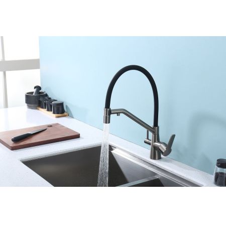 Смеситель для кухни Raglo R80 R80.62.09 на мойку графит