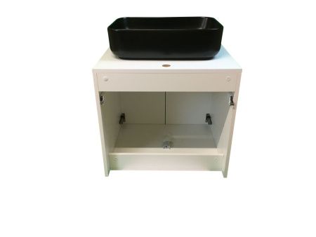 Тумба с раковиной Sintesi STL.W7019_SIN-LVB-APP-409BM 60х60 подвесная цвет белый