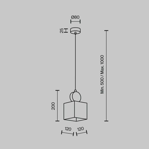 Светильник подвесной Modelux MS.163.210 BS - фото 2