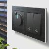 Рамка на 2 поста Werkel Aluminium черный (Алуминиум черный) 4690389158056