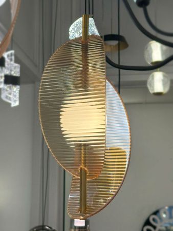 Светильник подвесной Delight Collection MD24030035-1A brass/amber