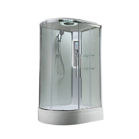 Душевая кабина AvaCan EM EM3912RLEDT 120х90 асимметричная с крышей ориентация правая