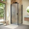 Душевой уголок Vegas-Glass EP-Fis NOVO EP-FIS NOVO h2000 90*110 02М 02 L 110х90 стекло рифленое профиль черный без поддона