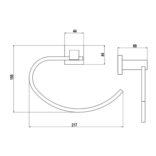 Полотенцедержатель Timo Selene 10050/00 - фото 2