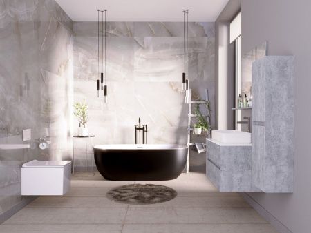 Ванна акриловая Grossman Classic GR-2501MB 170х80 отдельностоящая овальная с ножками