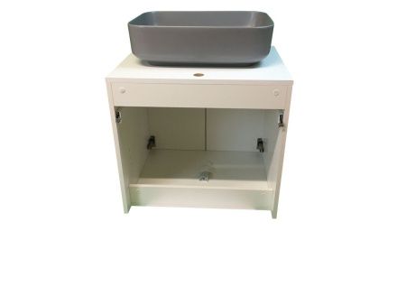 Тумба с раковиной Sintesi STL.W7019_SIN-LVB-APP-409GM 60х60 подвесная цвет белый