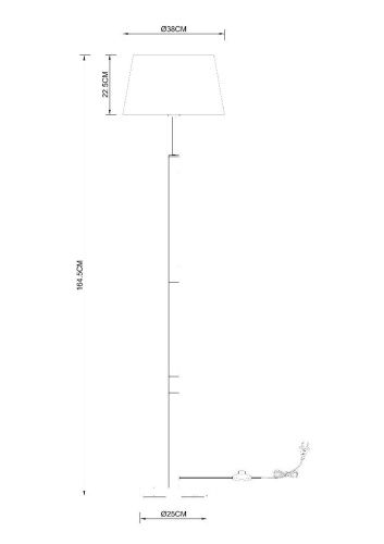 Торшер Arte Lamp Robert (Роберт) A5066PN-1BK - фото 2