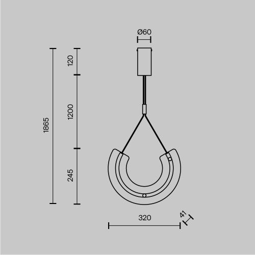 Светильник подвесной Maytoni Maya Pendant P091PL-L18G3K1 - фото 2