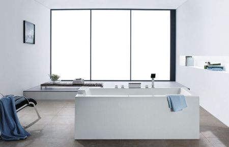 Ванна акриловая Abber AB9406-1.6 160х80 отдельностоящая прямоугольная с каркасом