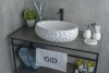 Раковина керамическая Gid Lago 51187 50х30 накладная цвет белый без отверстий под смеситель