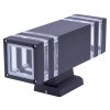 Уличный настенный светильник Uniel UUL-A01S UUL-S24A 2x60W/E27 IP65 BLACK