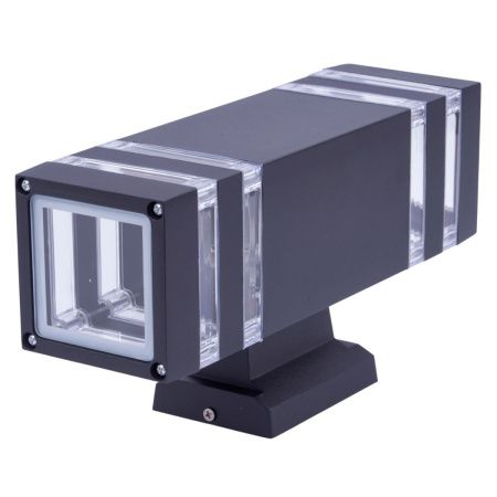 Уличный настенный светильник Uniel UUL-A01S UUL-S24A 2x60W/E27 IP65 BLACK