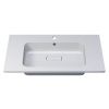 Раковина из искусственного камня Uperwood Lagoon 35480000003 80х50 полувстраиваемая цвет белый