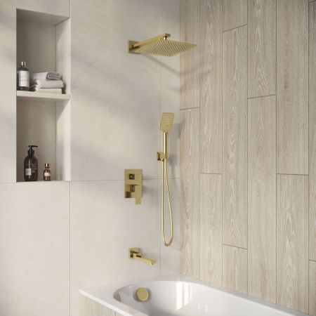 Душевая система Grossman Style 501.K35.05.320 встраиваемая в стену цвет золото