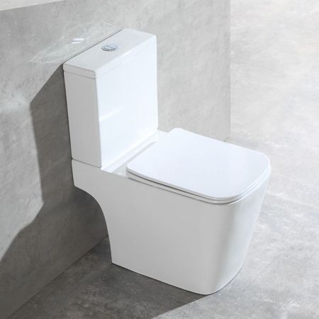 Унитаз напольный с бачком Vincea Hope VT2-201 белый с сиденьем микролифт безободковый душевой смыв