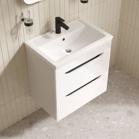 Тумба с раковиной Iddis Ray RAY60W0i95K 60х40 подвесная цвет белый