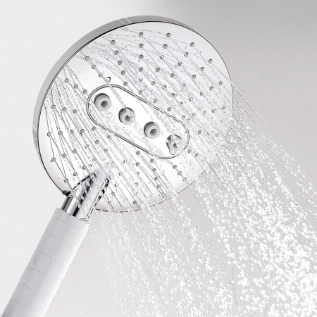 Душевой гарнитур WasserKRAFT  A044 настенный белый/хром