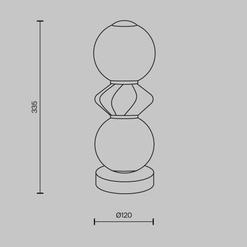 Светильник настольный Maytoni Brosche MOD362TL-L10GR3K - фото 2