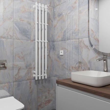 Полотенцесушитель электрический Altasan АргоЛюкс АргоЛюкс12021БМ 20х120 белый